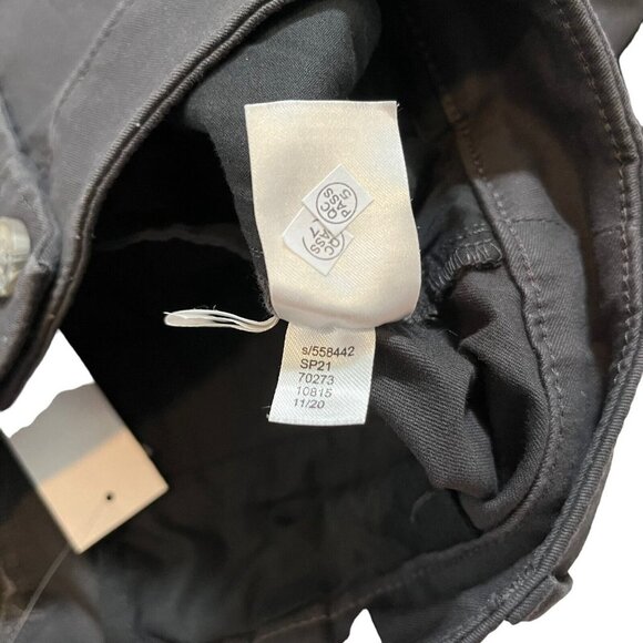 Loft Outlet NWT Dark Grey/Charcoal Mid Rise Roll Up Bermuda Shorts Size 6 - Picture 7 of 11